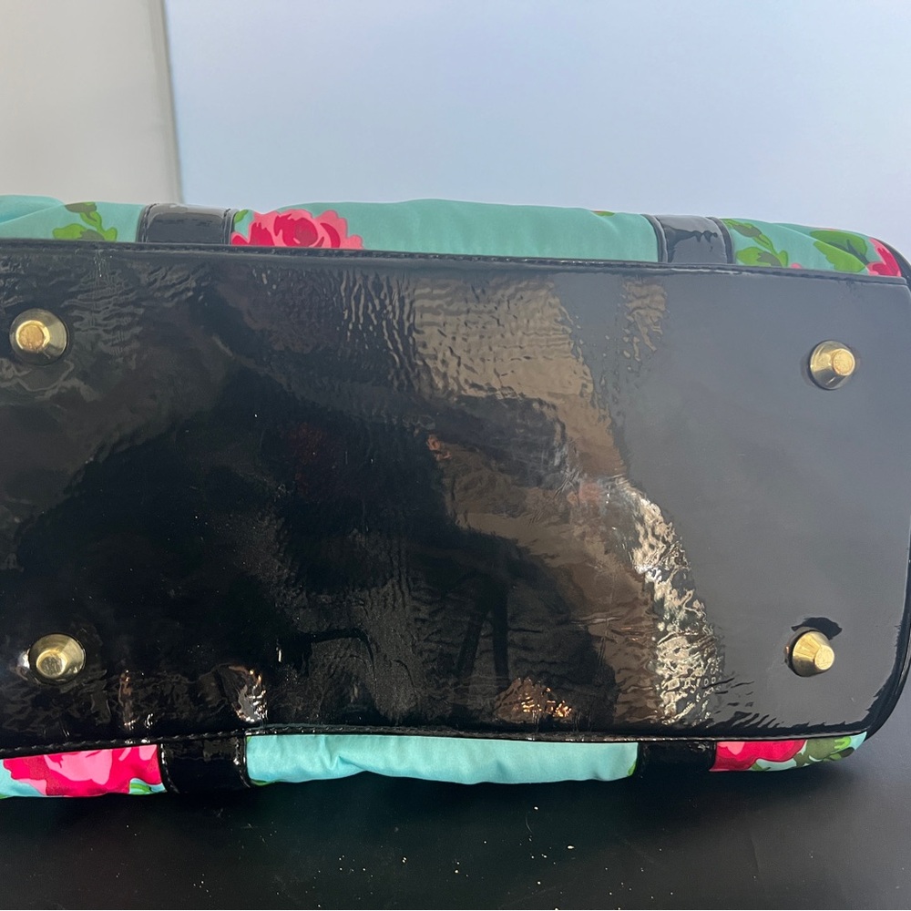 Betsy Johnson Handbag - Blue, Black And Floral - Picture 9 of 10